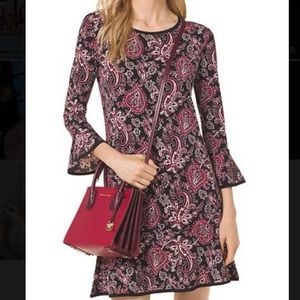 MICHAEL Michael Kors Paisley Print Flounce Dress